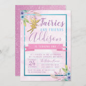 フェアリーファースト誕生日招待状 招待状 (正面/裏面)