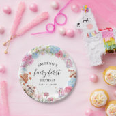 フェアリーファースト誕生日1歳の誕生日 ペーパープレート (パーティー)