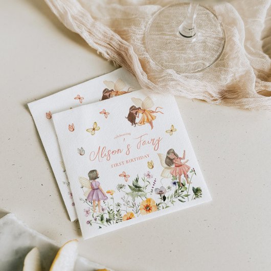 フェアリーファースト誕生日 スタンダードカクテルナプキン