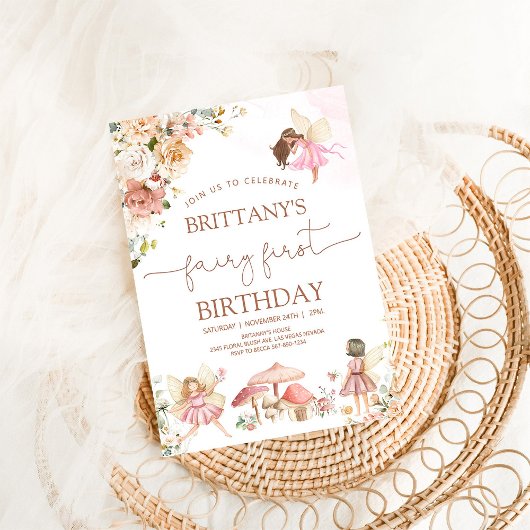 フェアリーファースト誕生日 招待状