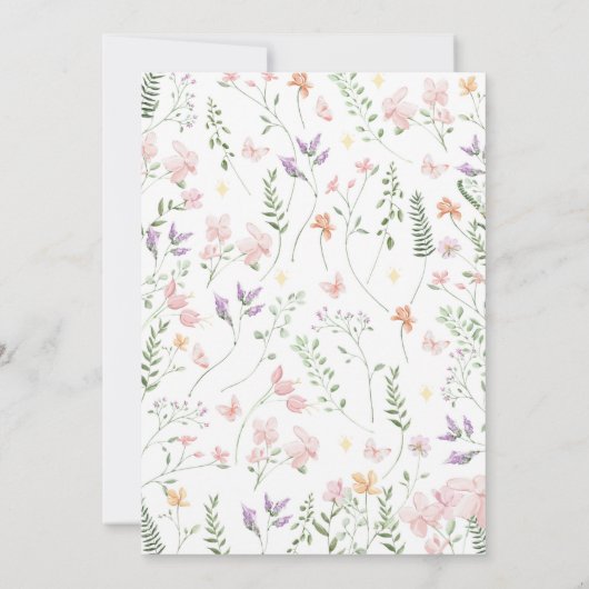 フェアリーファースト魔法の森誕生日 招待状 (裏面)