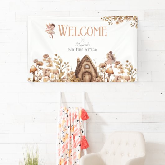 フェアリーファースト魔法ボホ誕生日ウェルカム 横断幕 (インサイチュ)