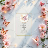 フェアリーファースト1歳の誕生日パーティー アクリル招待状