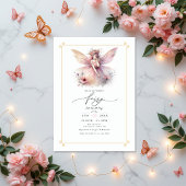 フェアリーファースト1歳の誕生日パーティー 招待状