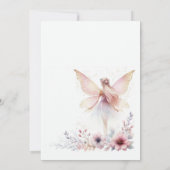 フェアリーファースト1歳の誕生日パーティー 招待状 (裏面)