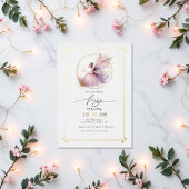 フェアリーファースト1歳の誕生日パーティー 箔招待状