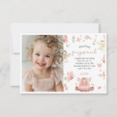 フェアリーファースト1stガールバースデーパーティー サンキューカード (正面)