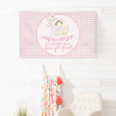 フェアリーファースト・ガールの最初の誕生日パーティービニカスタムウム 横断幕 (インサイチュ)