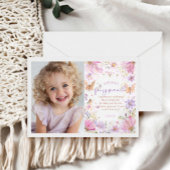 フェアリーファースト・ガール1st誕生日パーティー サンキューカード