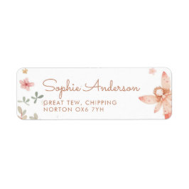 フェアリーファースト・ガール1st誕生日パーティー ラベル