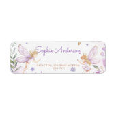 フェアリーファースト・ガール1st誕生日パーティー ラベル (正面)