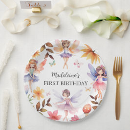 フェアリーファースト・マジカルガーデン1st誕生日 ペーパープレート