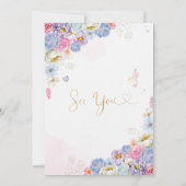 フェアリーフォレストガール誕生日マジカル 招待状 (裏面)