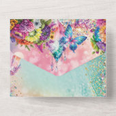 フェアリーフォレストパーティの招待状 オールインワン招待状 (裏面)