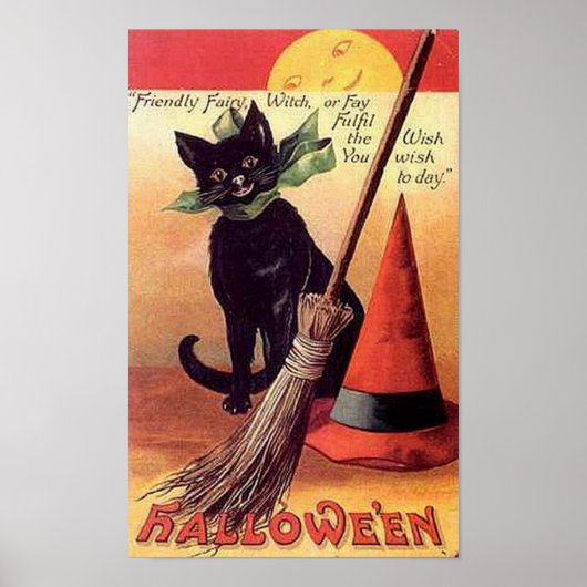 フェアリーフレンドリーヴィンテージハロウィーン ポスター (正面)