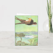 フェアリーフローラガーデンエンチャントフォレストガール誕生日 サンキューカード (裏面)