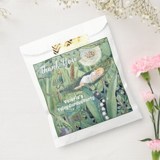 フェアリーフローラガーデンエンチャントフォレストガール誕生日 フェイバーバッグ (封をした状態)