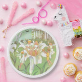 フェアリーフローラガーデンエンチャントフォレストガール誕生日 ペーパープレート (パーティー)