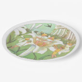 フェアリーフローラガーデンエンチャントフォレストガール誕生日 ペーパープレート (アングル)