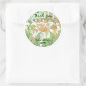 フェアリーフローラガーデンエンチャントフォレストガール誕生日 ラウンドシール (バッグ)