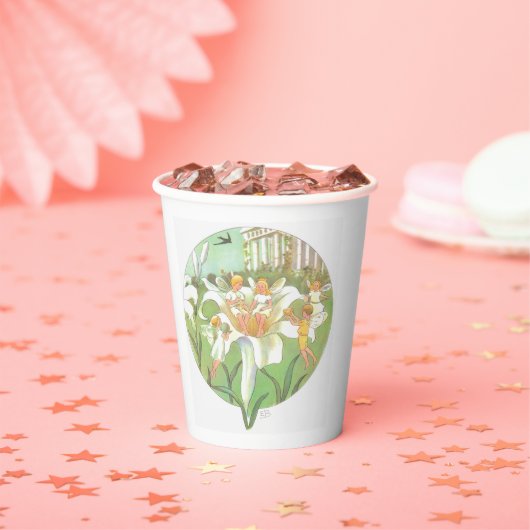 フェアリーフローラガーデンエンチャントフォレストガール誕生日 紙コップ (インサイチュ)