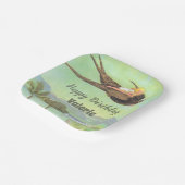 フェアリーフローラガーデンエンチャントフォレストガール ペーパープレート (傾斜あり)