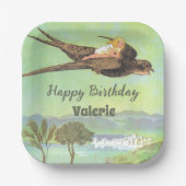 フェアリーフローラガーデンエンチャントフォレストガール ペーパープレート (正面)