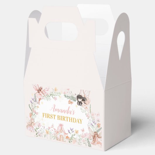 フェアリーフローラガーデンファースト誕生日フェイスボックス フェイバーボックス (オープン)