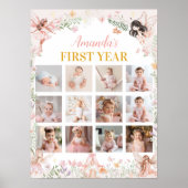 フェアリーフローラガーデン1年目の写真マイルストーン ポスター (正面)