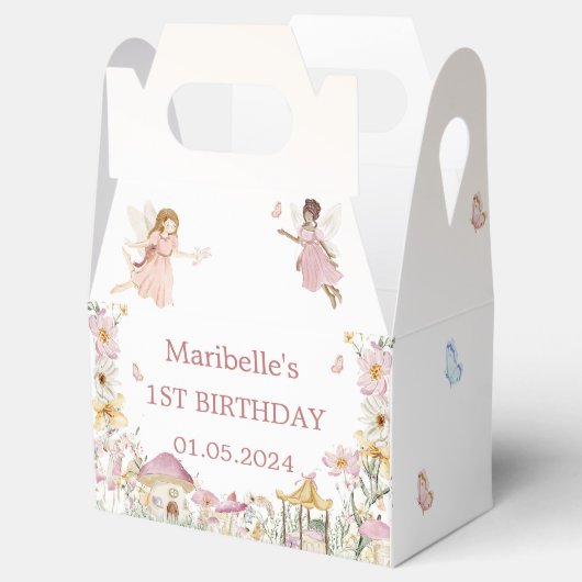フェアリーフローラガールバースデーパーティー フェイバーボックス (オープン)