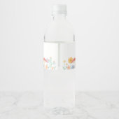 フェアリーフローラガールバースデーパーティー ペットボトルラベル (裏面)