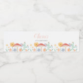 フェアリーフローラガールバースデーパーティー ペットボトルラベル (シングルラベル)