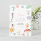 フェアリーフローラガールバースデーパーティー 招待状 (スタンド正面)