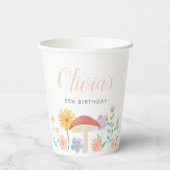 フェアリーフローラガールバースデーパーティー 紙コップ (裏面)