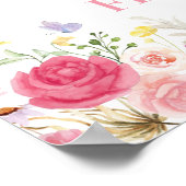 フェアリーフローラ1年目の写真マイルストーンポスター ポスター (角)