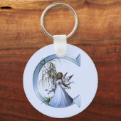 フェアリーブルーモノグラムC キーホルダー (正面)