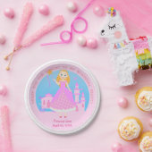 フェアリープリンセスインピンクアザデイパーティー ペーパープレート (パーティー)