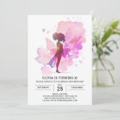 フェアリープリンセスバレリーナ誕生日エレガンス 招待状 (スタンド正面)