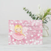 フェアリープリンセスバースデーパーティー 招待状 (スタンド正面)