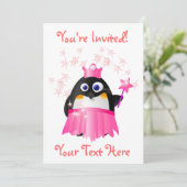 フェアリープリンセスペンギン招待状 招待状 (スタンド正面)