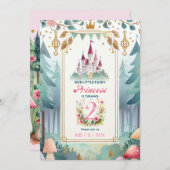 フェアリープリンセス2ndバースデーフェアヤータリーフェアヤコア 招待状 (正面/裏面)