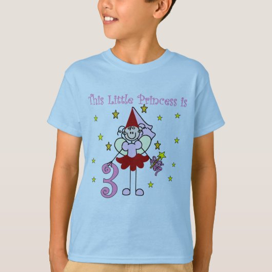 フェアリープリンセス3rd誕生日Tシャツとギフト Tシャツ (正面)