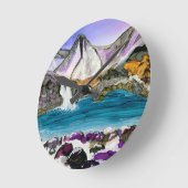 フェアリープールスカイ・スコットランド ラウンド壁時計 (傾斜)