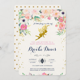 フェアリーベビーシャワー招待状 招待状