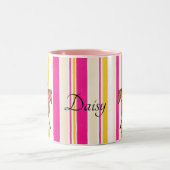 フェアリーホーススカンクストライプピンクマグ ツートーンマグカップ (中央)