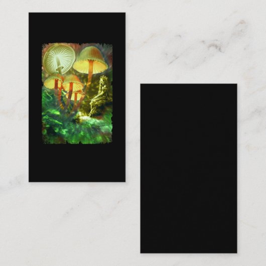 フェアリーマッシュルームクリエイティブ想像力 名刺 (正面/裏面)