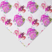 フェアリーマッシュルームパーティーパターン組織 薄葉紙 (詳細)