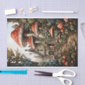 フェアリーマッシュルームビレッジデカップハロウィンフローラ 薄葉紙 (クラフト)