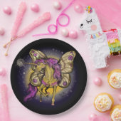 フェアリーユニコーンイエローエンペールモス ペーパープレート (パーティー)