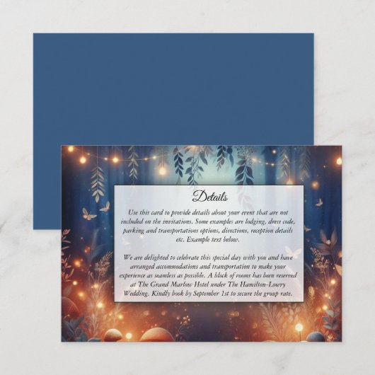 フェアリーライトアンドムーンライトフォレスト魔法結婚ズ エンクロージャーカード (正面/裏面)